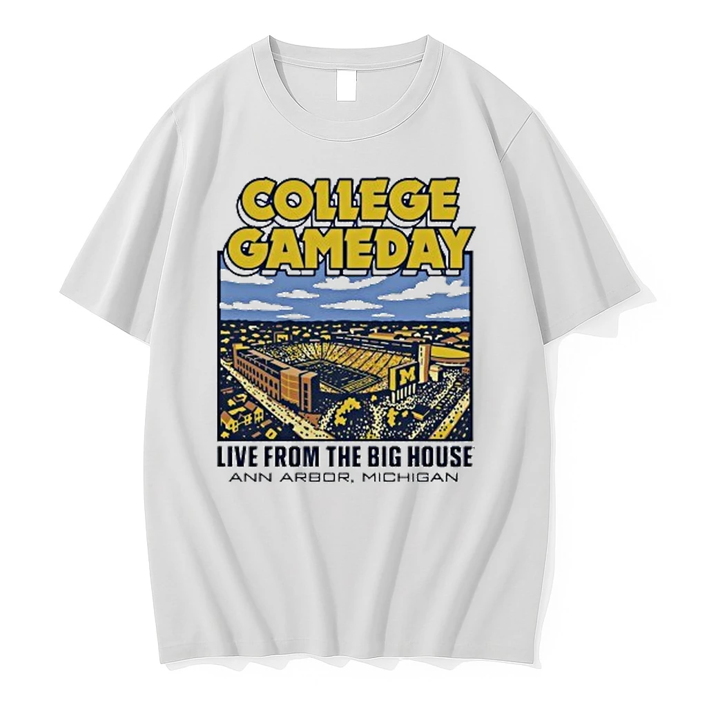 Michigan Wolverines College Gameday Live From The Big House Ann Arbor Michigan 2025 Shirts
