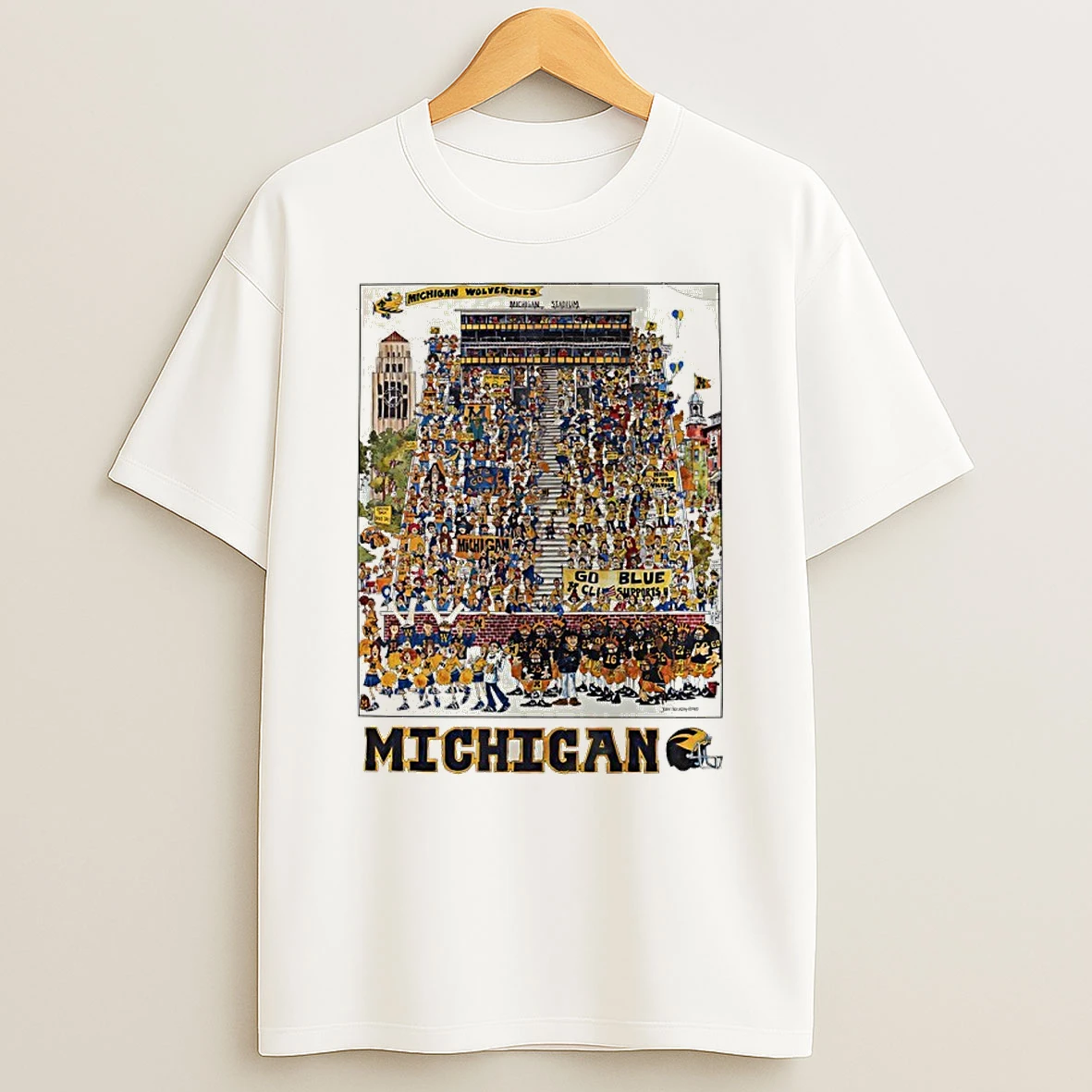 Michigan Wolverines Easter Eggs 1983 John Holladay Shirts