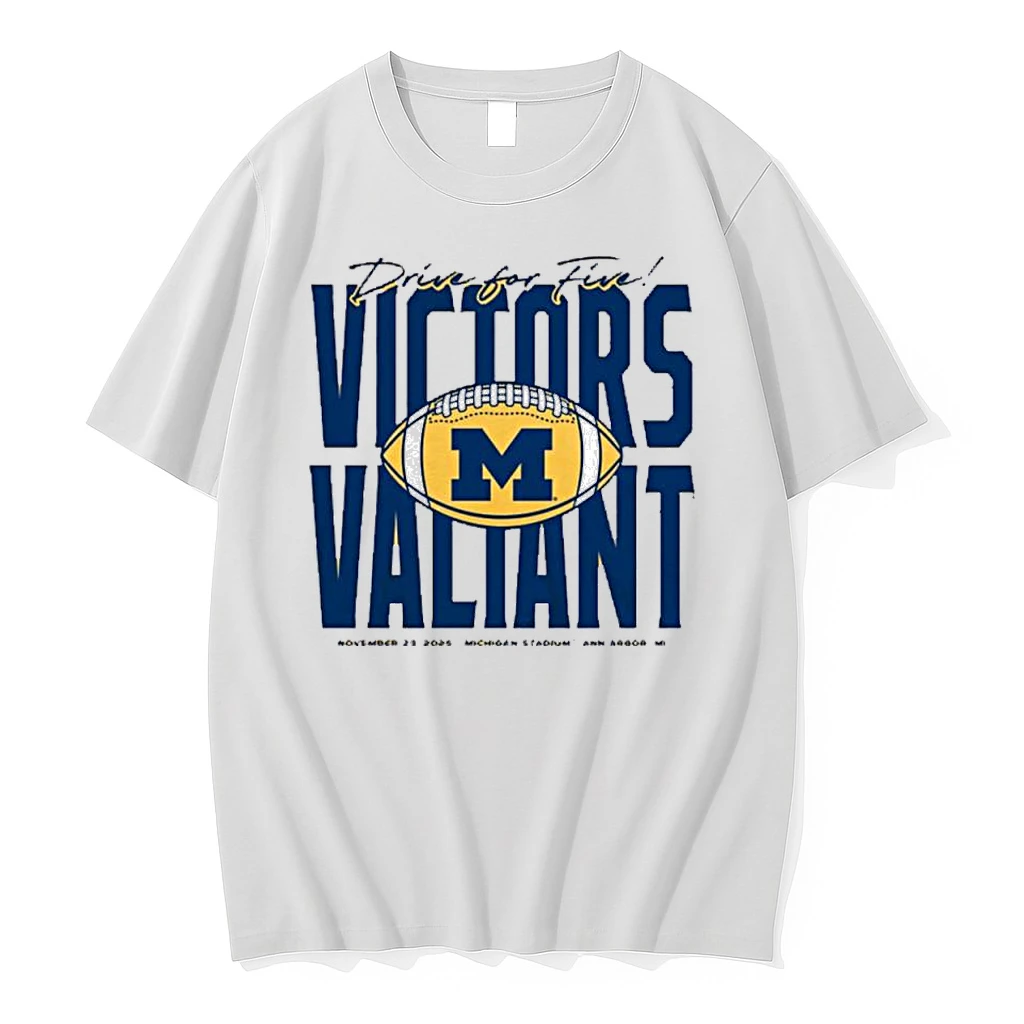 Michigan Wolverines Football Drive For Five Victors Valiant Shirts