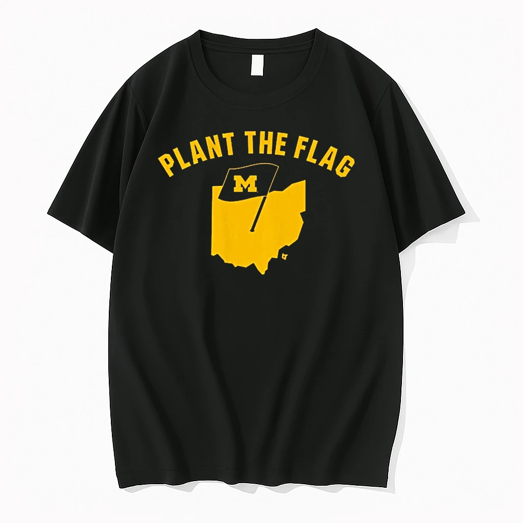 Michigan Wolverines Football Plant The Flag Ncaa 2025 Shirts