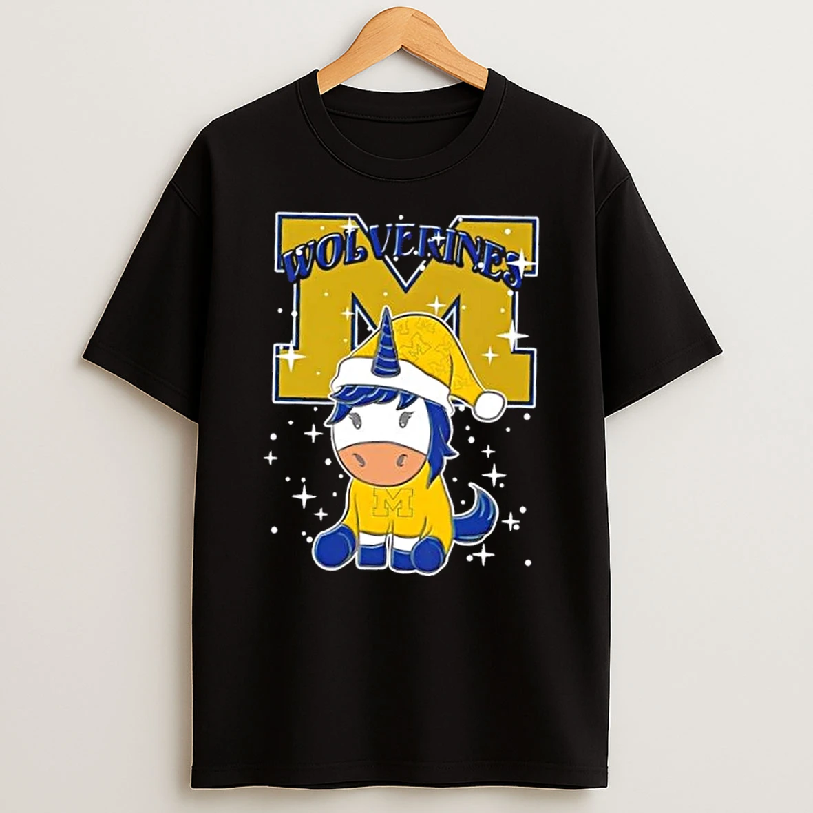Michigan Wolverines Football X Unicorn Merry Christmas Shirts