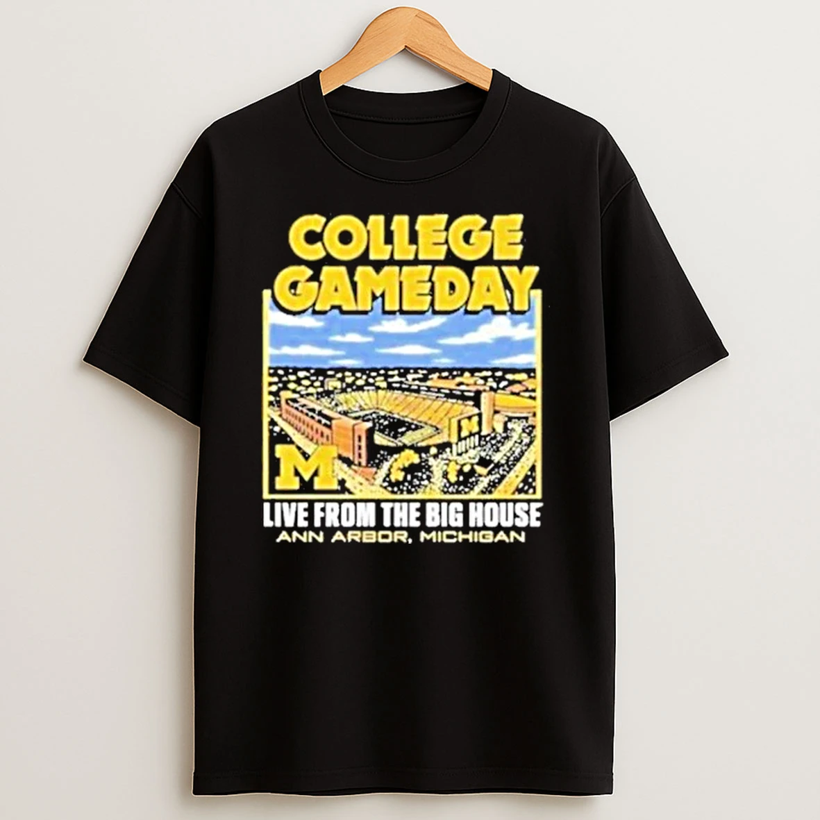 Michigan Wolverines Live From The Big House Ann Arbor College Gameday Stadium Shirts