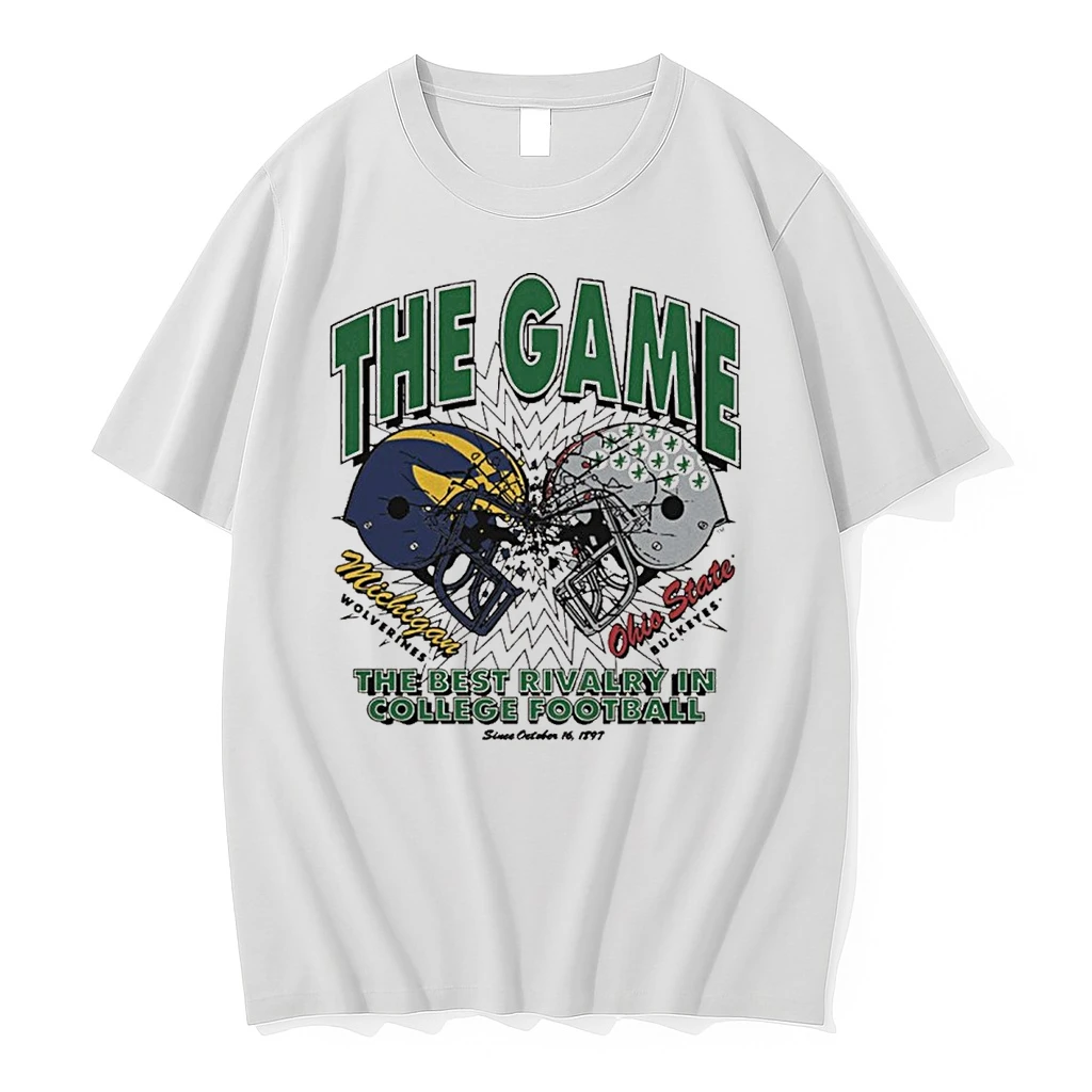 Michigan Wolverines Vs Ohio State Buckeyes The Game The Best Rivalry In College Football Helmet Shirts