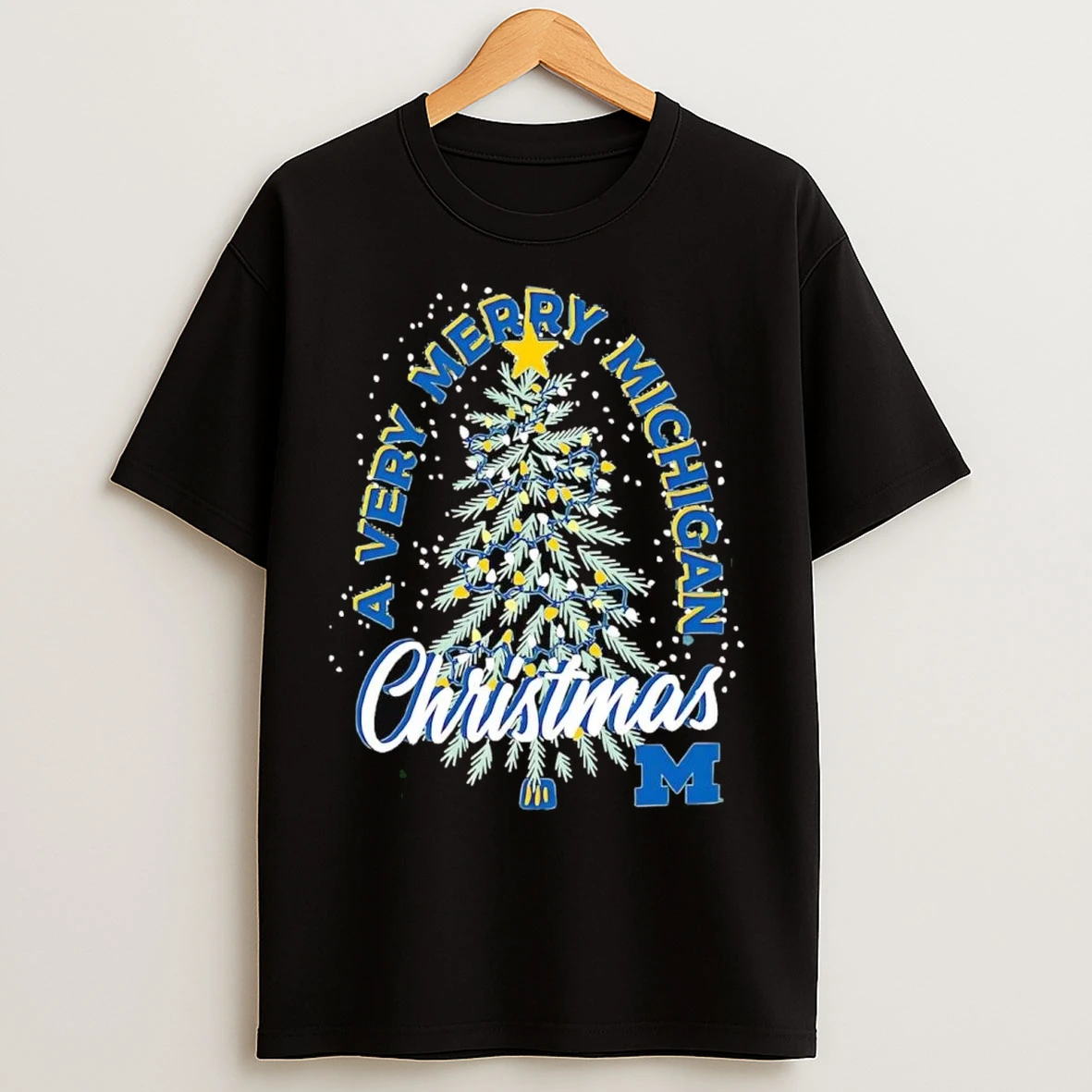 Michigan Wolverines A Very Merry Michigan Christmas T Shirts