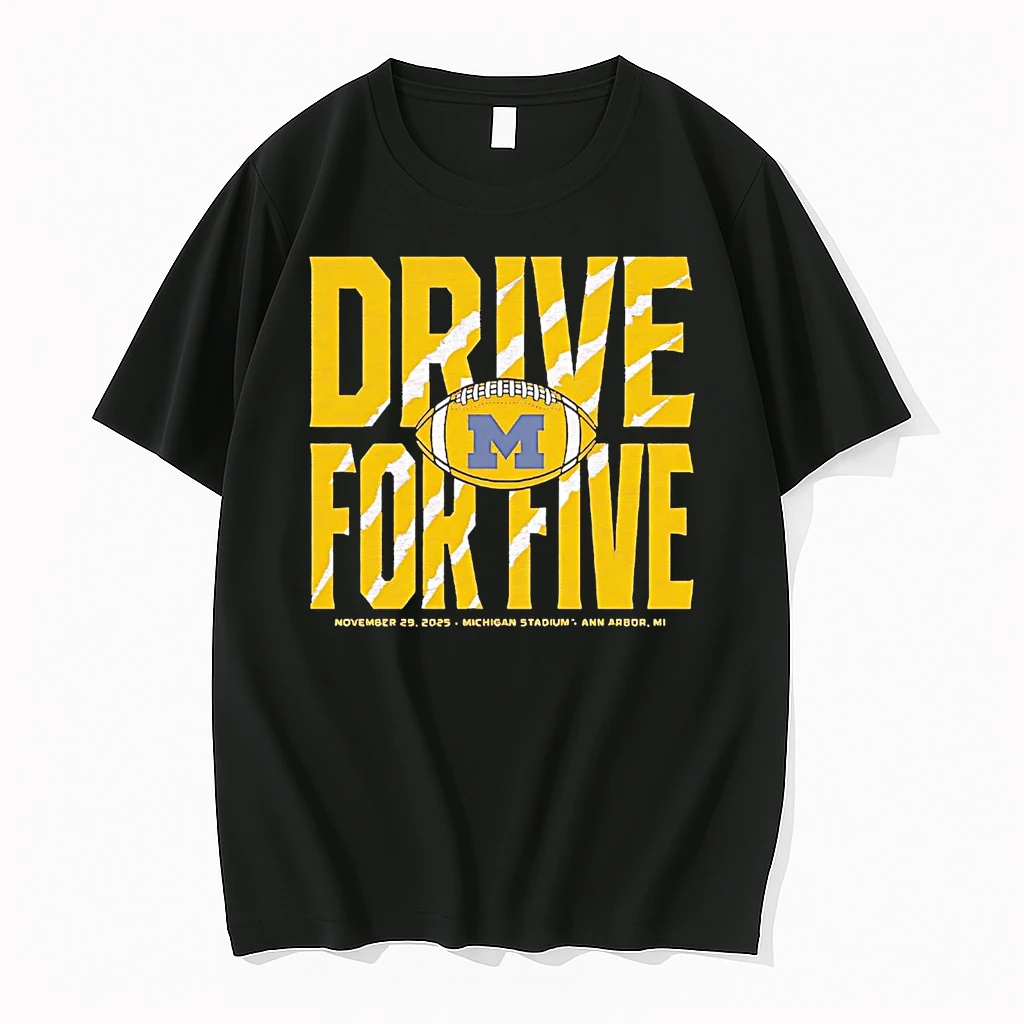 Michigan Wolverines Drive For Five 2025 Shirts