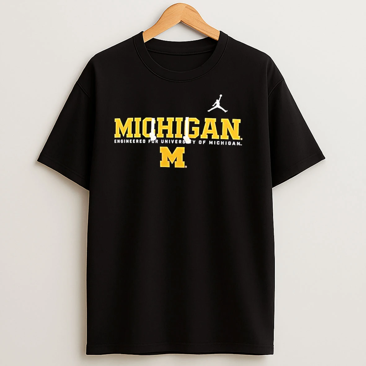 Michigan Wolverines Engineered For Universary Of Michigan Logo T Shirts
