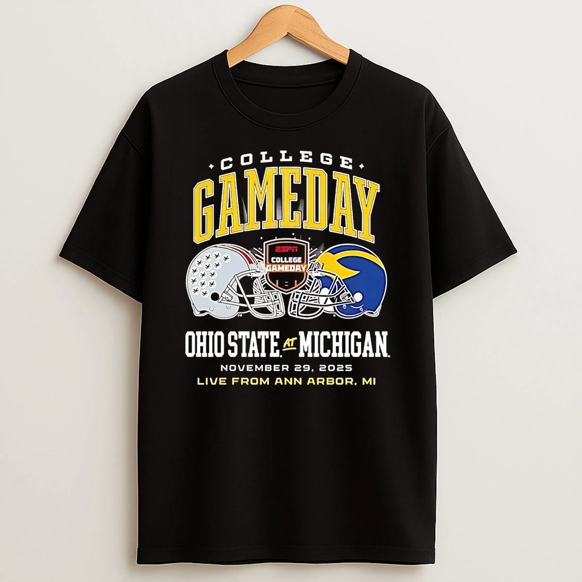 Michigan Wolverines Vs Ohio State Buckeyes 2025 Collage Gameday Shirts