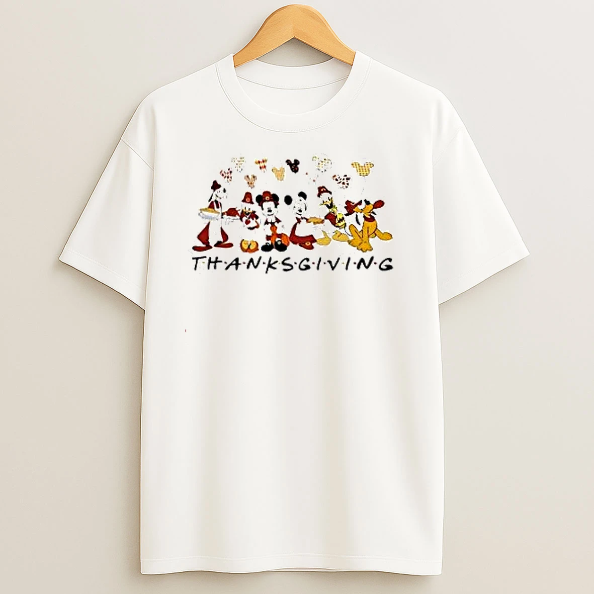 Mickey And Friends Thanksgiving Disneyland Family 2025 T Shirts