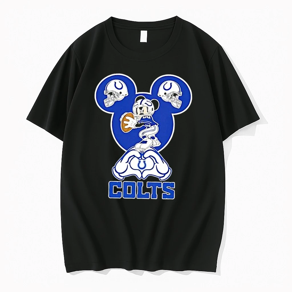 Mickey Hands Heart Love Indianapolis Colts Football Shirts