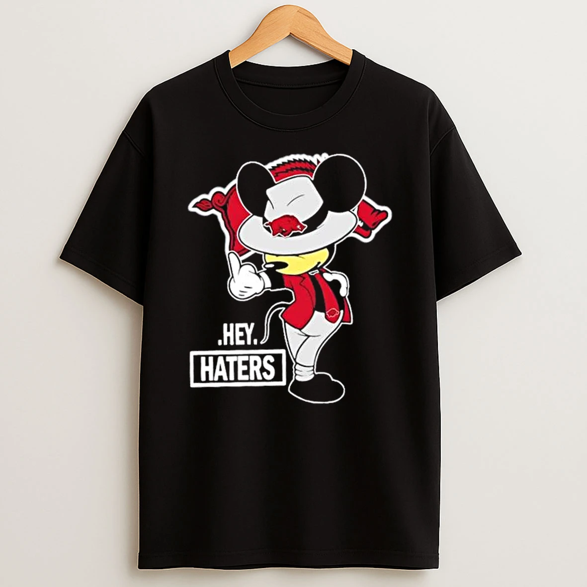 Mickey Hey Hater Arkansas Razorbacks Football Shirts