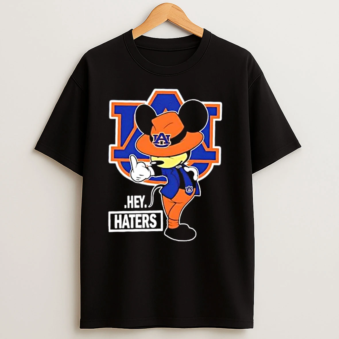 Mickey Hey Hater Auburn Tigers Football T Shirts