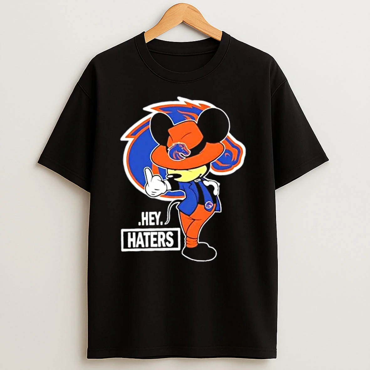 Mickey Hey Hater Boise State Broncos Football Shirts