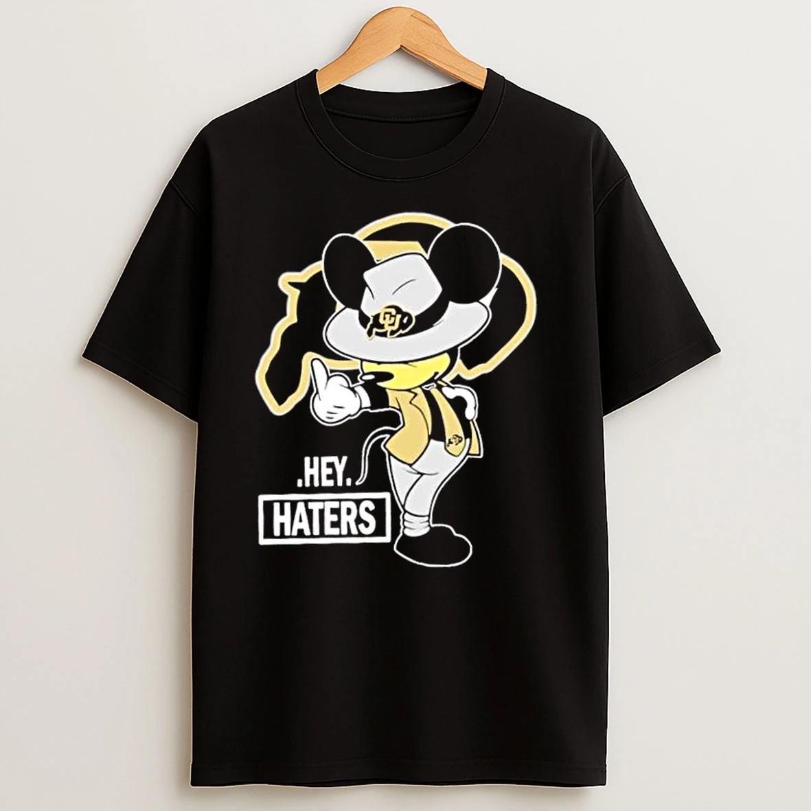 Mickey Hey Hater Colorado Buffaloes Football T Shirts