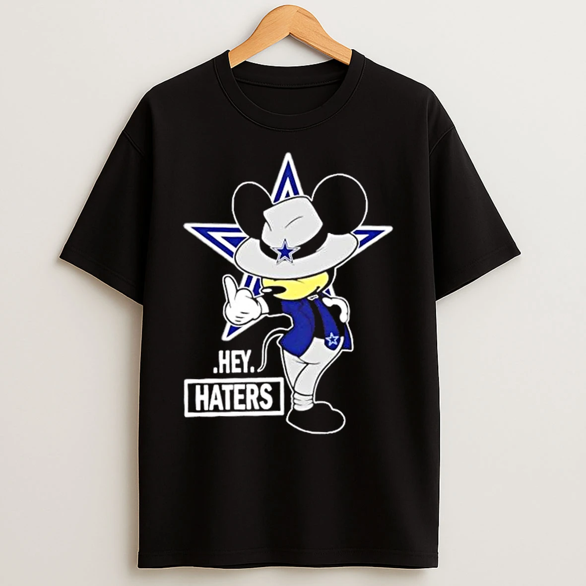 Mickey Hey Hater Dallas Cowboys Football T Shirts