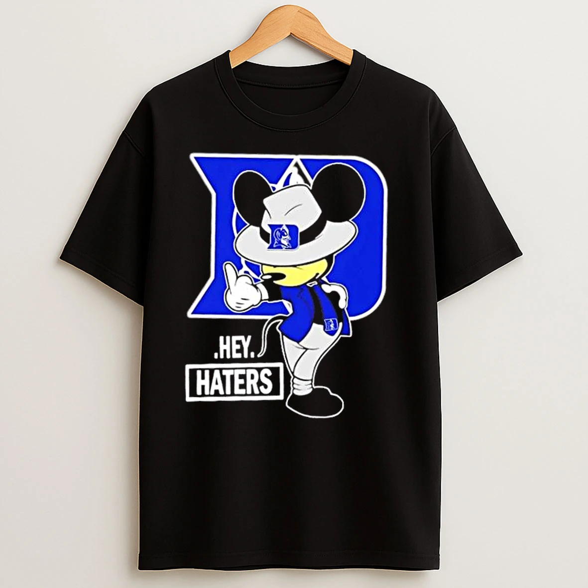 Mickey Hey Hater Duke Blue Devils Football T Shirts