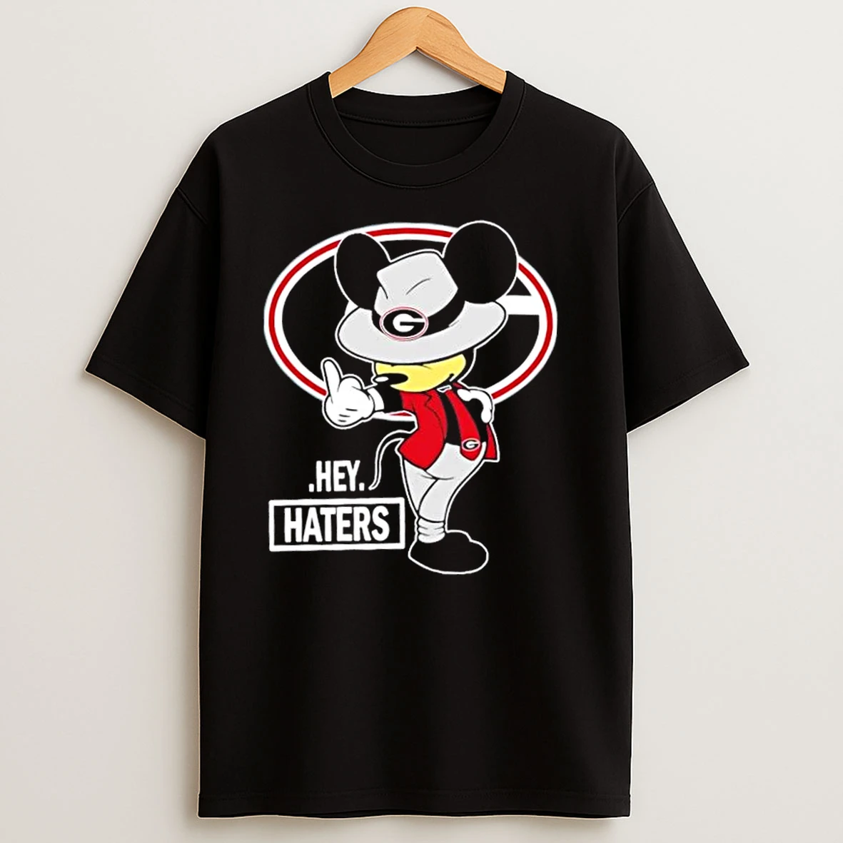 Mickey Hey Hater Georgia Bulldogs Football T Shirts