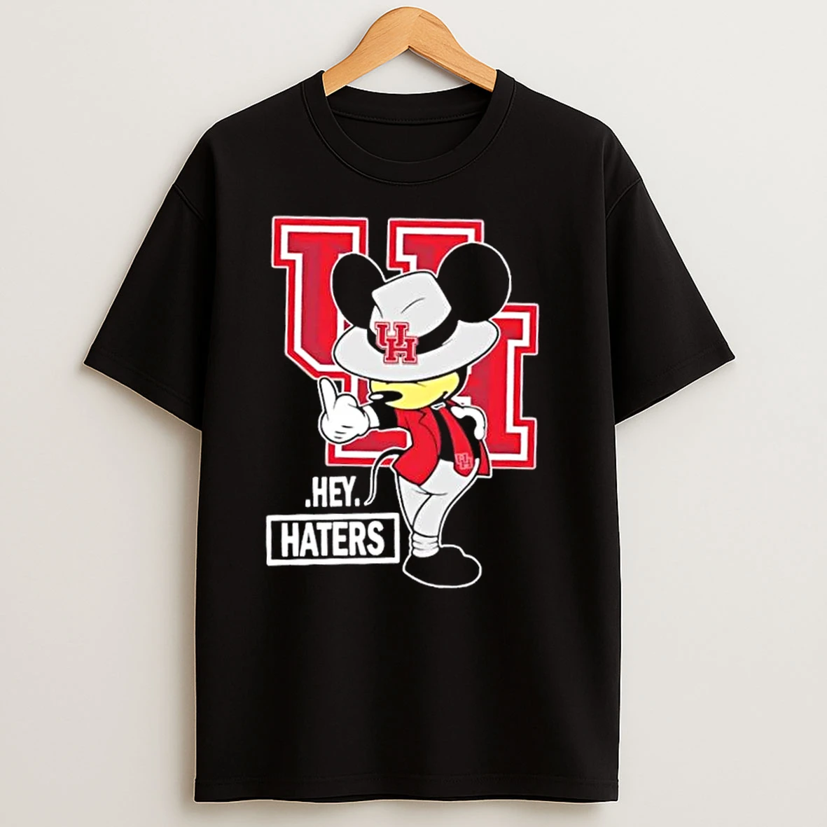 Mickey Hey Hater Houston Cougars Football T Shirts