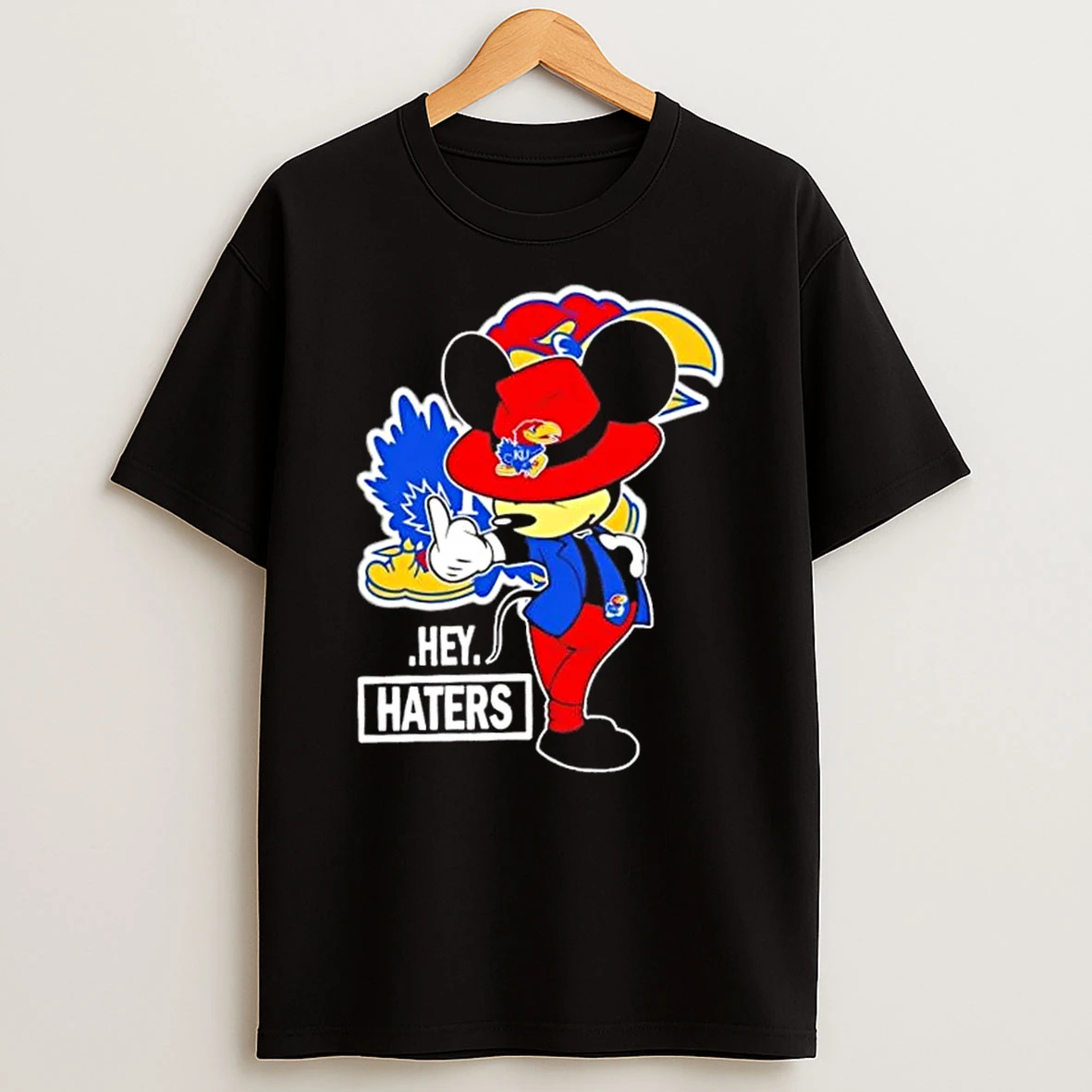 Mickey Hey Hater Kansas Jayhawks Football Shirts