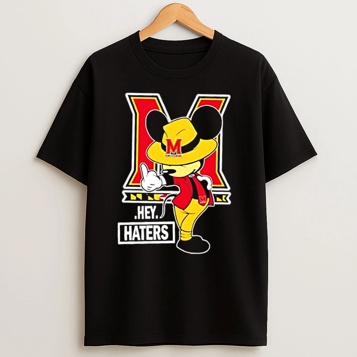 Mickey Hey Hater Maryland Terrapins Football T Shirts