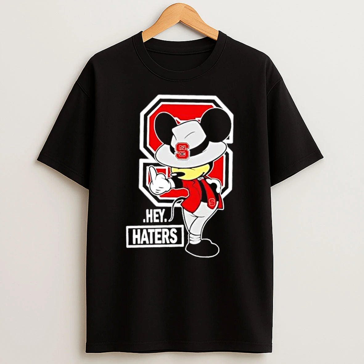 Mickey Hey Hater Nc State Wolfpack Football Shirts