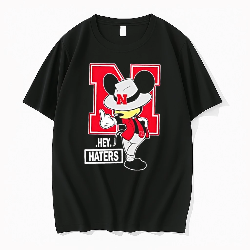 Mickey Hey Hater Nebraska Cornhuskers Football Shirts