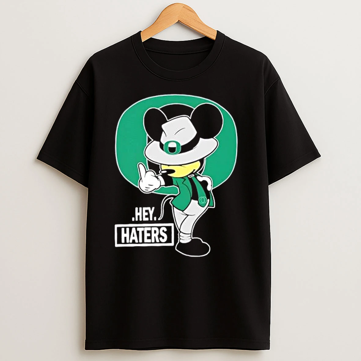 Mickey Hey Hater Oregon Ducks Football T Shirts