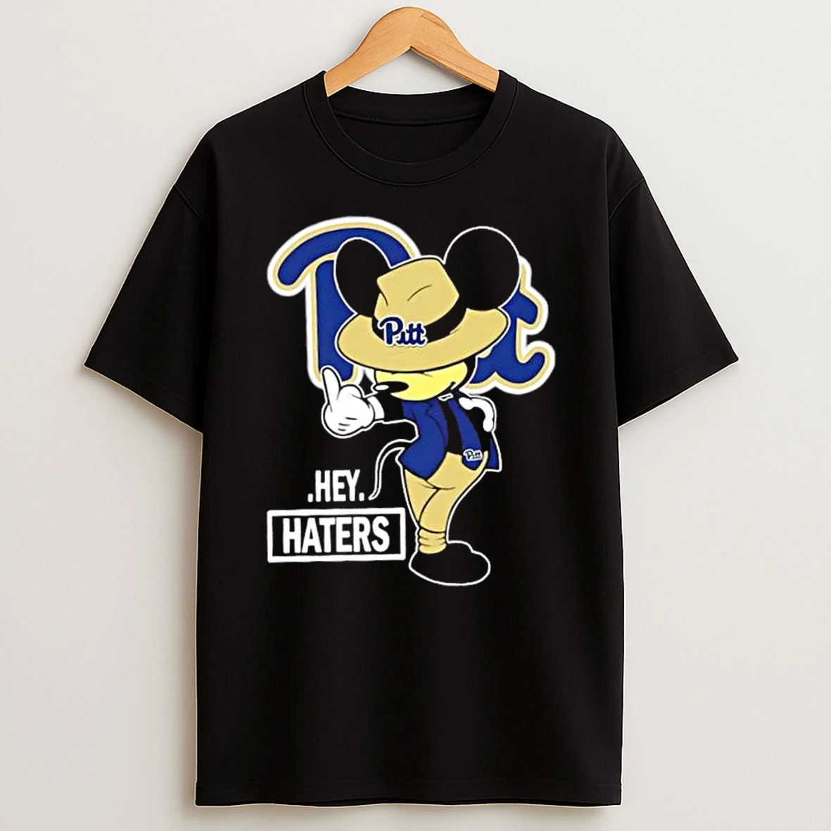 Mickey Hey Hater Pittsburgh Panthers Football Shirts