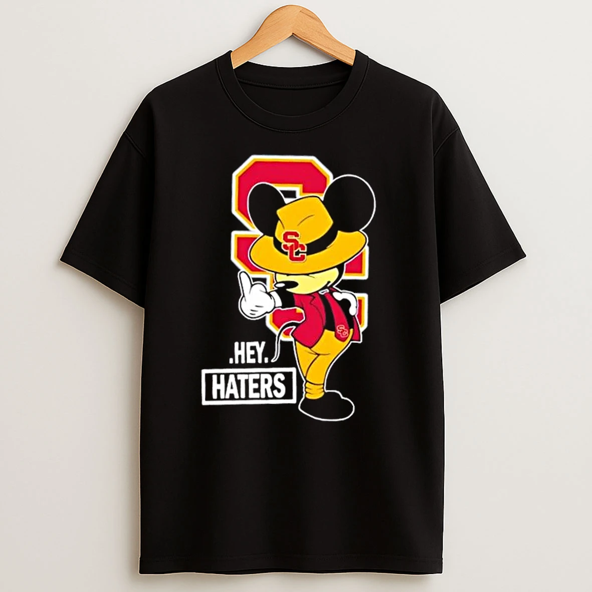 Mickey Hey Hater Usc Trojans Football T Shirts