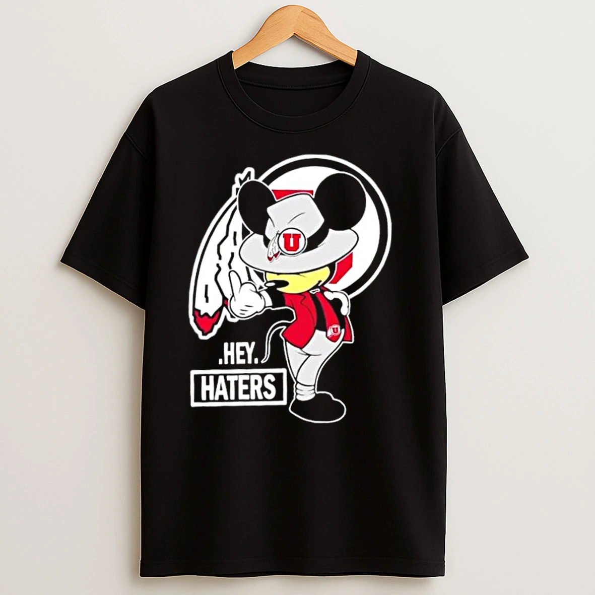 Mickey Hey Hater Utah Utes Football T Shirts