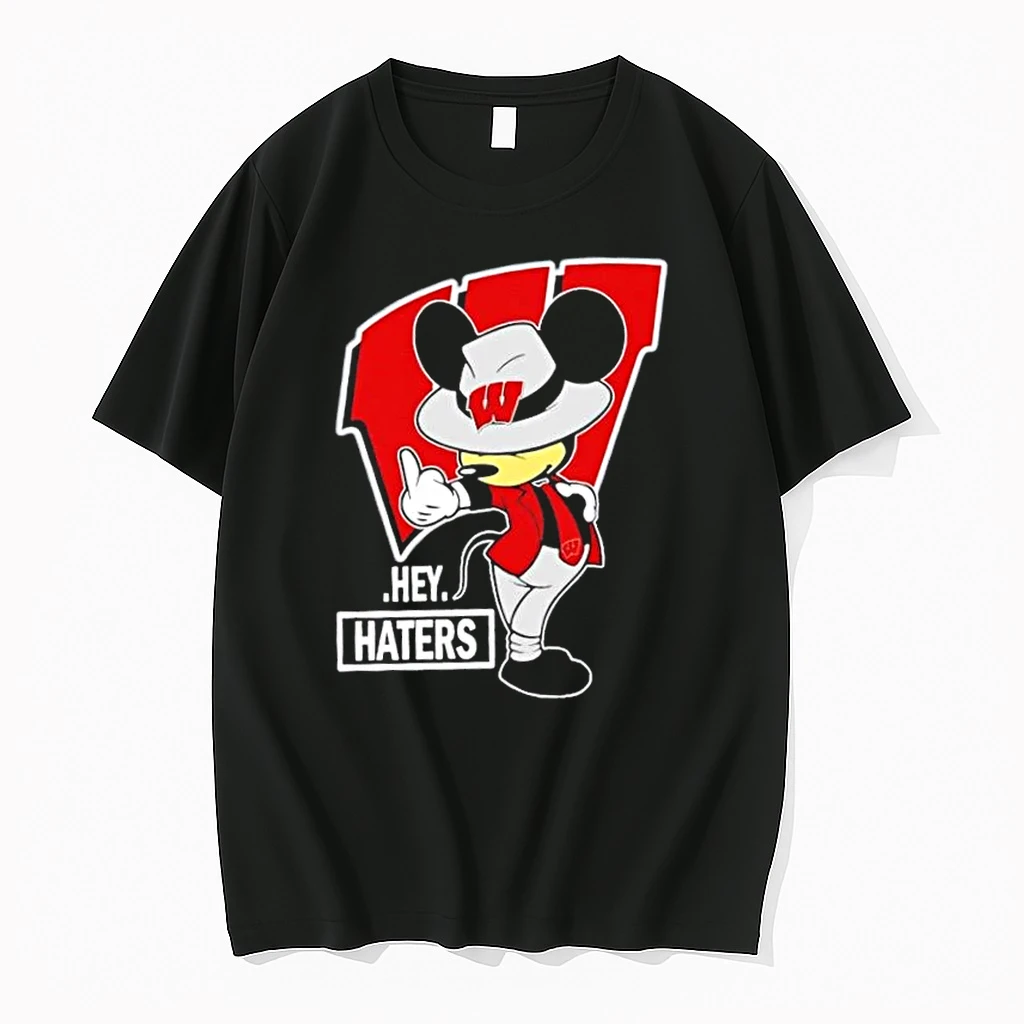 Mickey Hey Hater Wisconsin Badgers Football Shirts