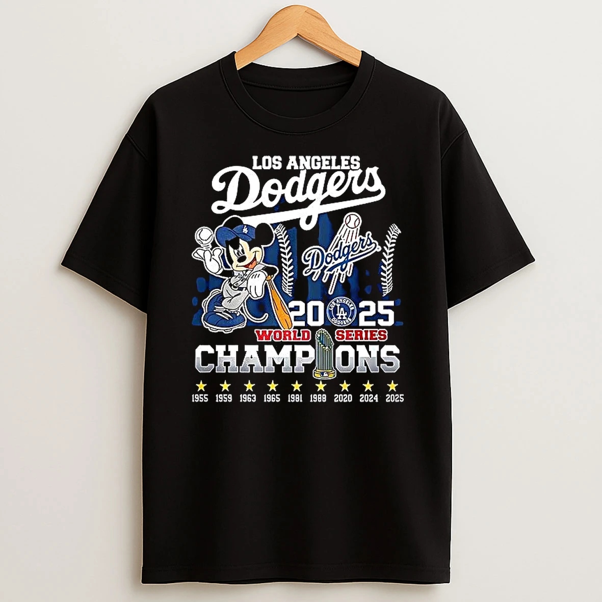Mickey Los Angeles Dodgers 2025 World Series Champions Shirts