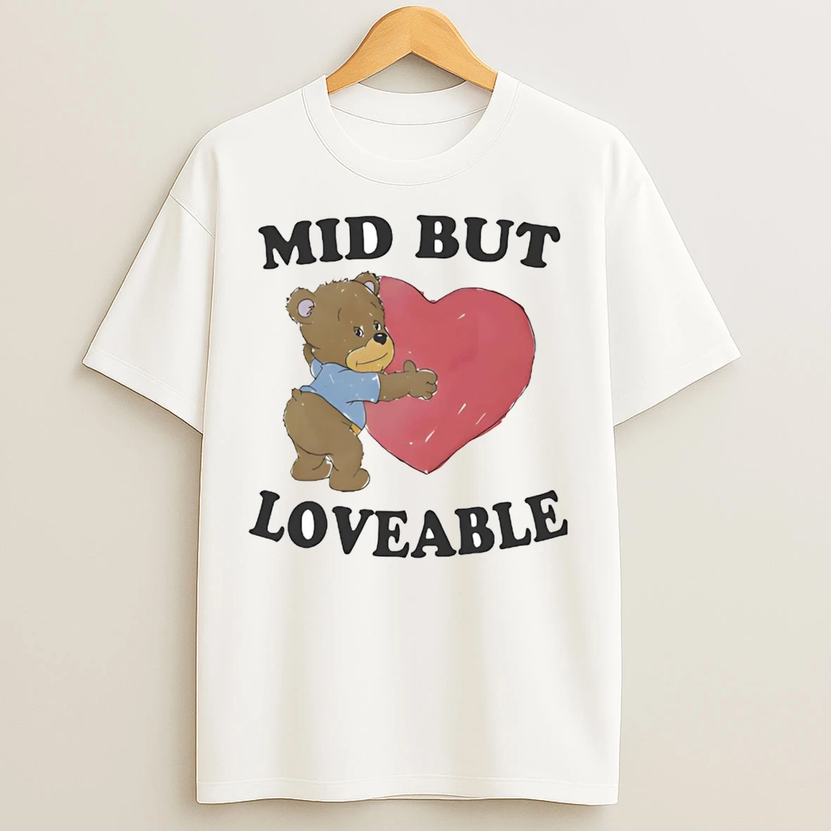 Mid But Loveable Cute Bear T Shirts