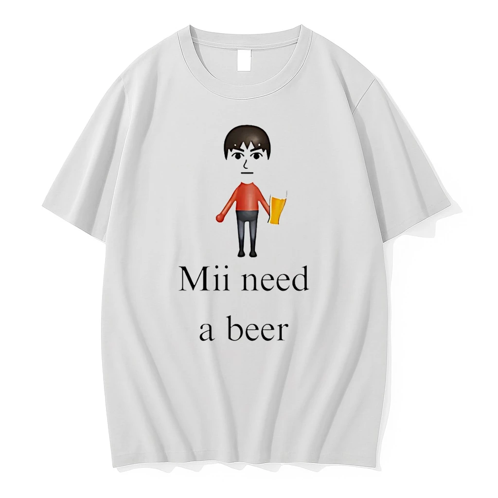 Mii Need A Beer Cartoon Shirts