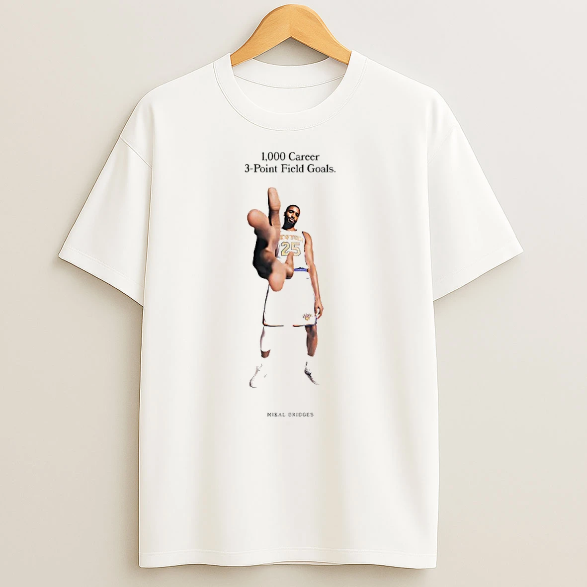 Mikal Bridges 1000 Career 3 Point Field Goals Shirts
