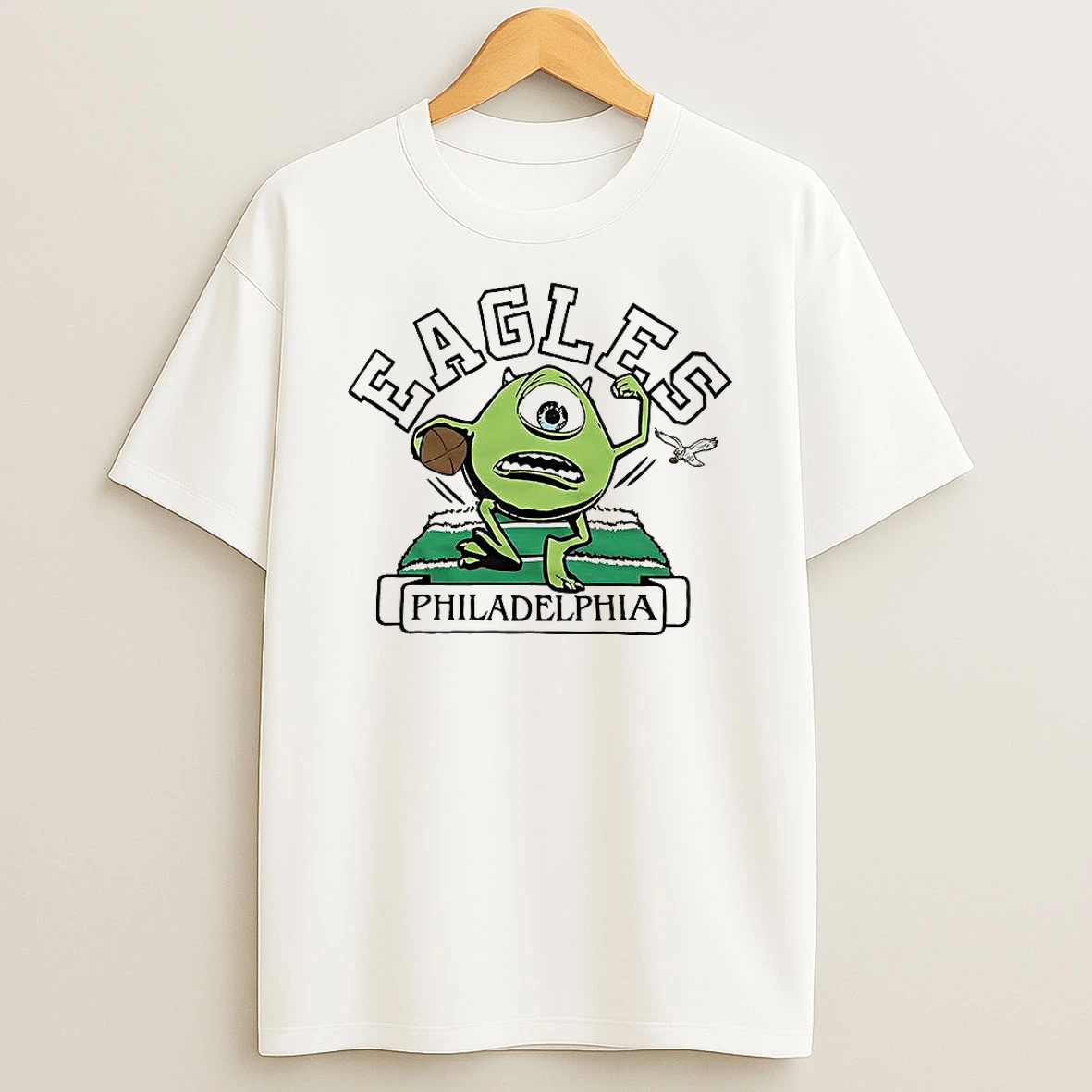 Mike Wazowski Monsters Inc Cartoon X Philadelphia Eagles Shirts
