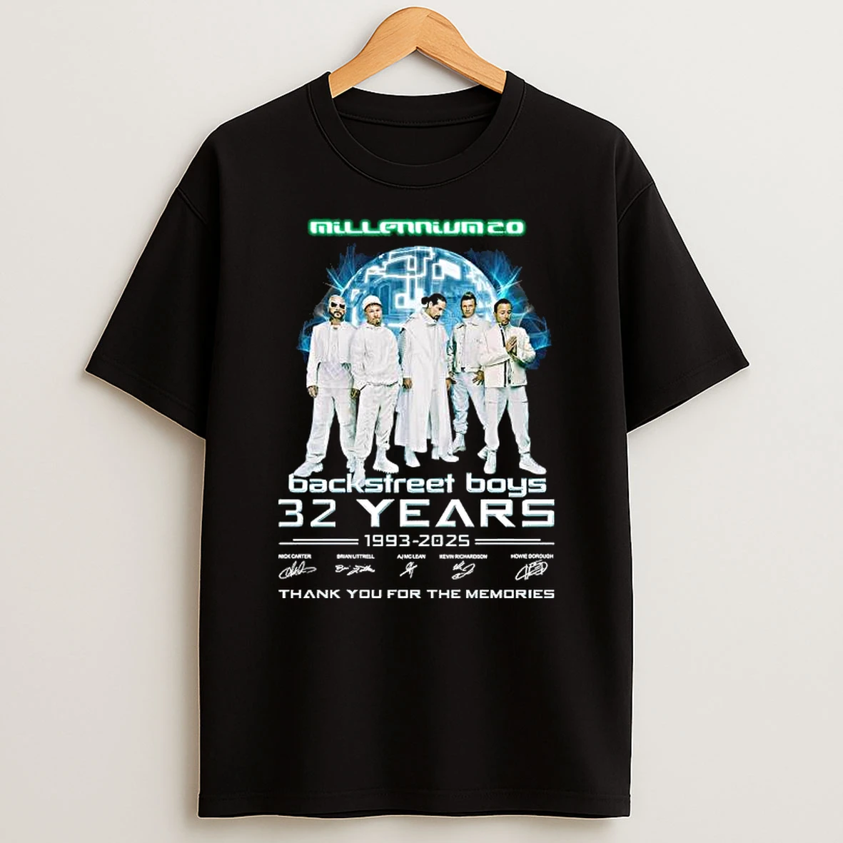 Millennium 2 0 Backstreet Boys 32 Years 1993 2025 Thank You For The Memories Signature Shirts
