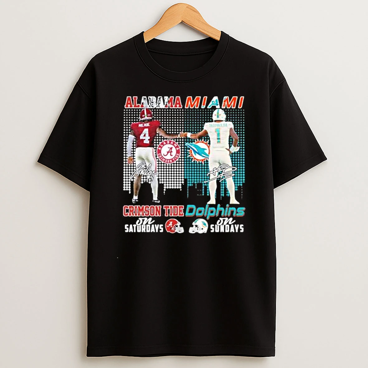Milroe Alabama On Saturdays And Tagovailoa Dolphins On Sundays Shirts