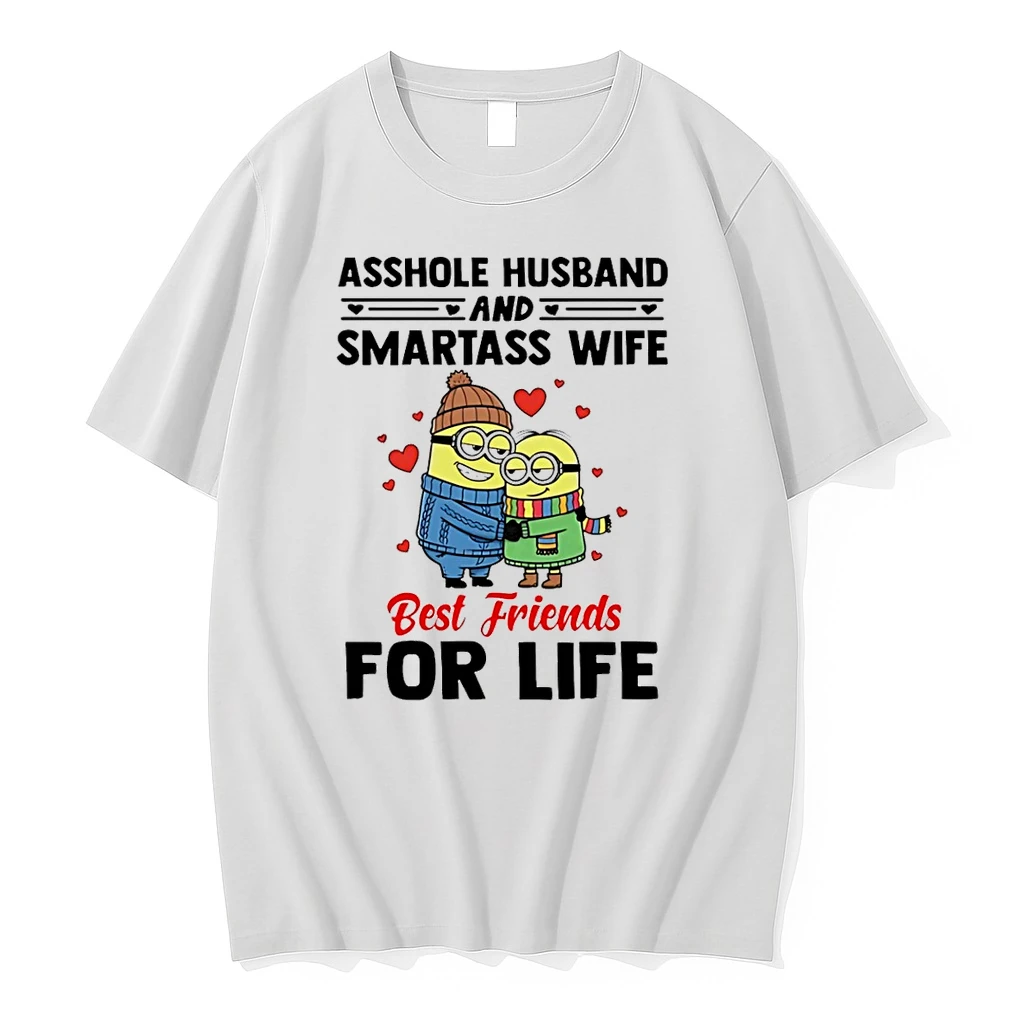Minion Asshole Husband And Smartass Wife Best Friends For Life Shirts