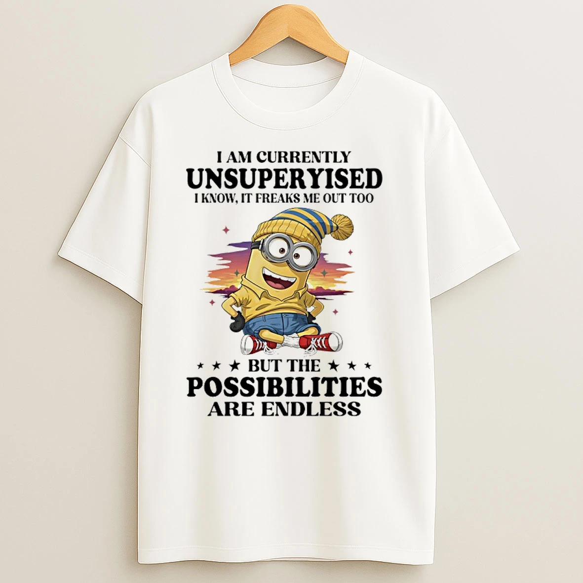 Minions I Am Currently Unsupervised I Know It Freaks Me Out Too T Shirts