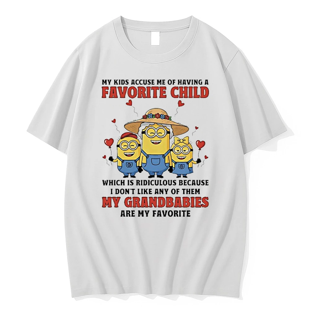 Minions My Kids Accuse Me Of Having A Favorite Child Which Is Ridiculous Because I Dont Like Any Of The My Grandbabies Are My Favorite Shirts