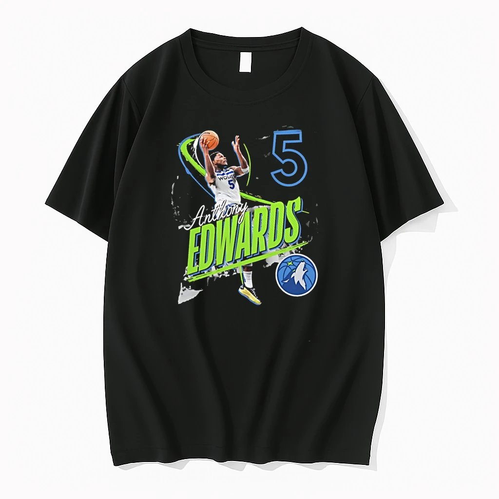 Minnesota Timberwolves Anthony Edwards 5 Legacy Graphic Shirts