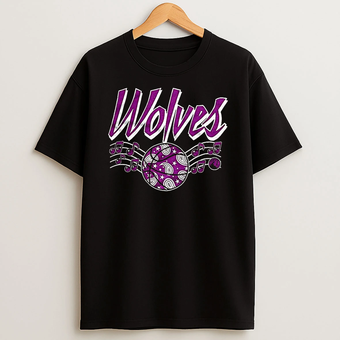Minnesota Timberwolves City Basketball Wolves Melody Logo Shirts