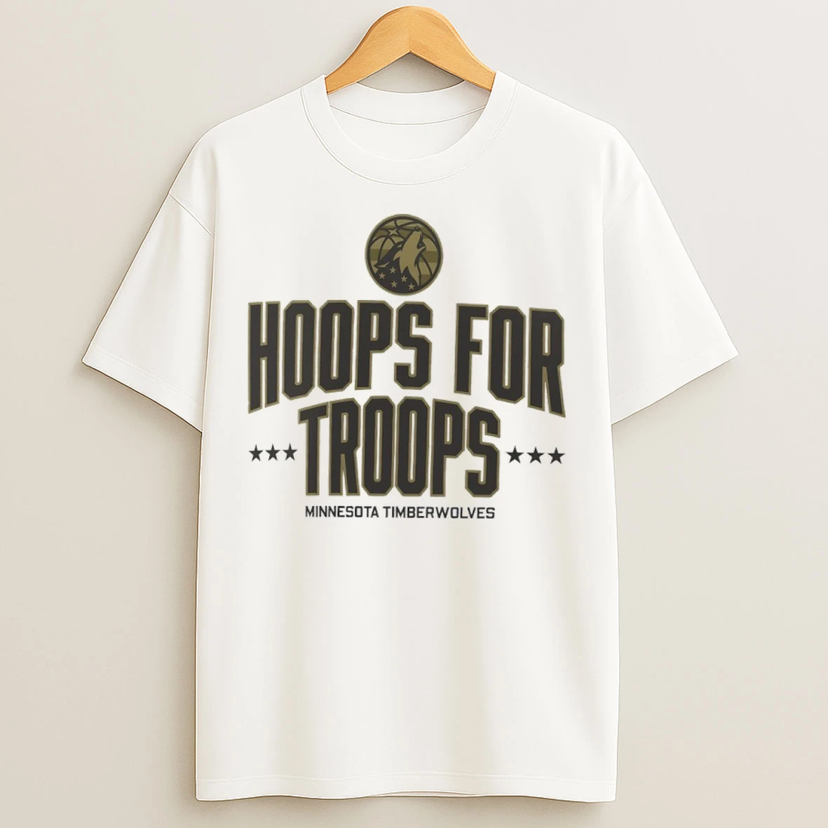 Minnesota Timberwolves Hoops For Troops T Shirts