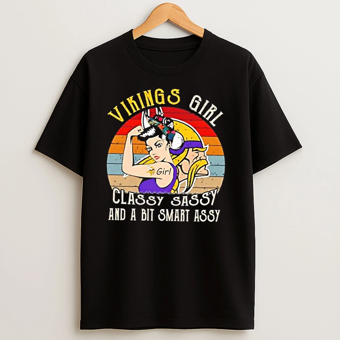 Minnesota Vikings Girl Classy Sassy And A Bit Assy T Shirts