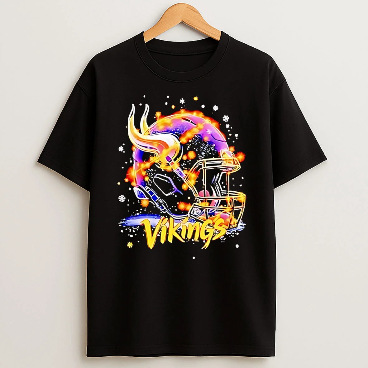 Minnesota Vikings Nfl Helmet Lights Christmas Shirts