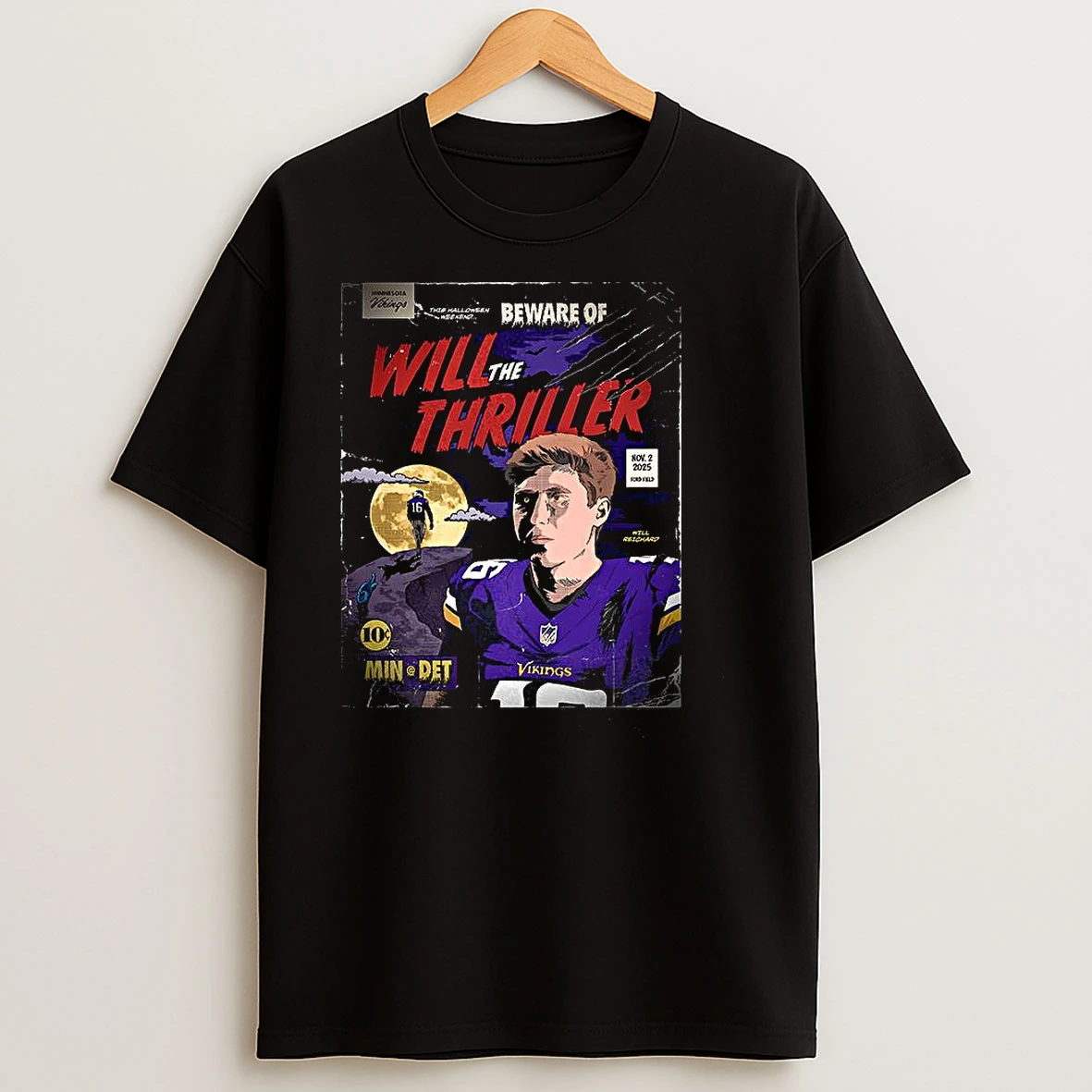 Minnesota Vikings Beware Of Will The Thriller T Shirts