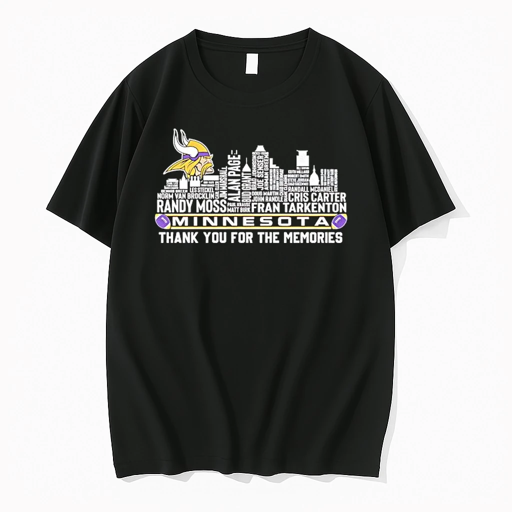 Minnesota Vikings Players List Names Thank You For The Memories Shirts