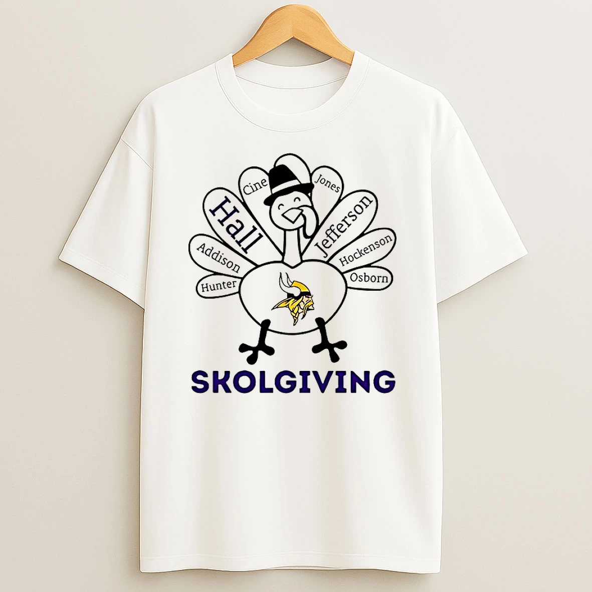 Minnesota Vikings Turkey Skolgiving Thanksgiving With Heroes Shirts