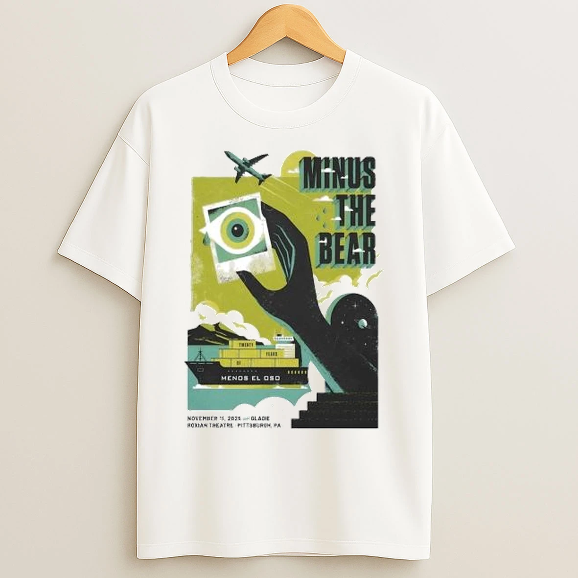 Minus The Bear In Mckees Rocks Pa On Nov 11 2025 Circle White T Shirts