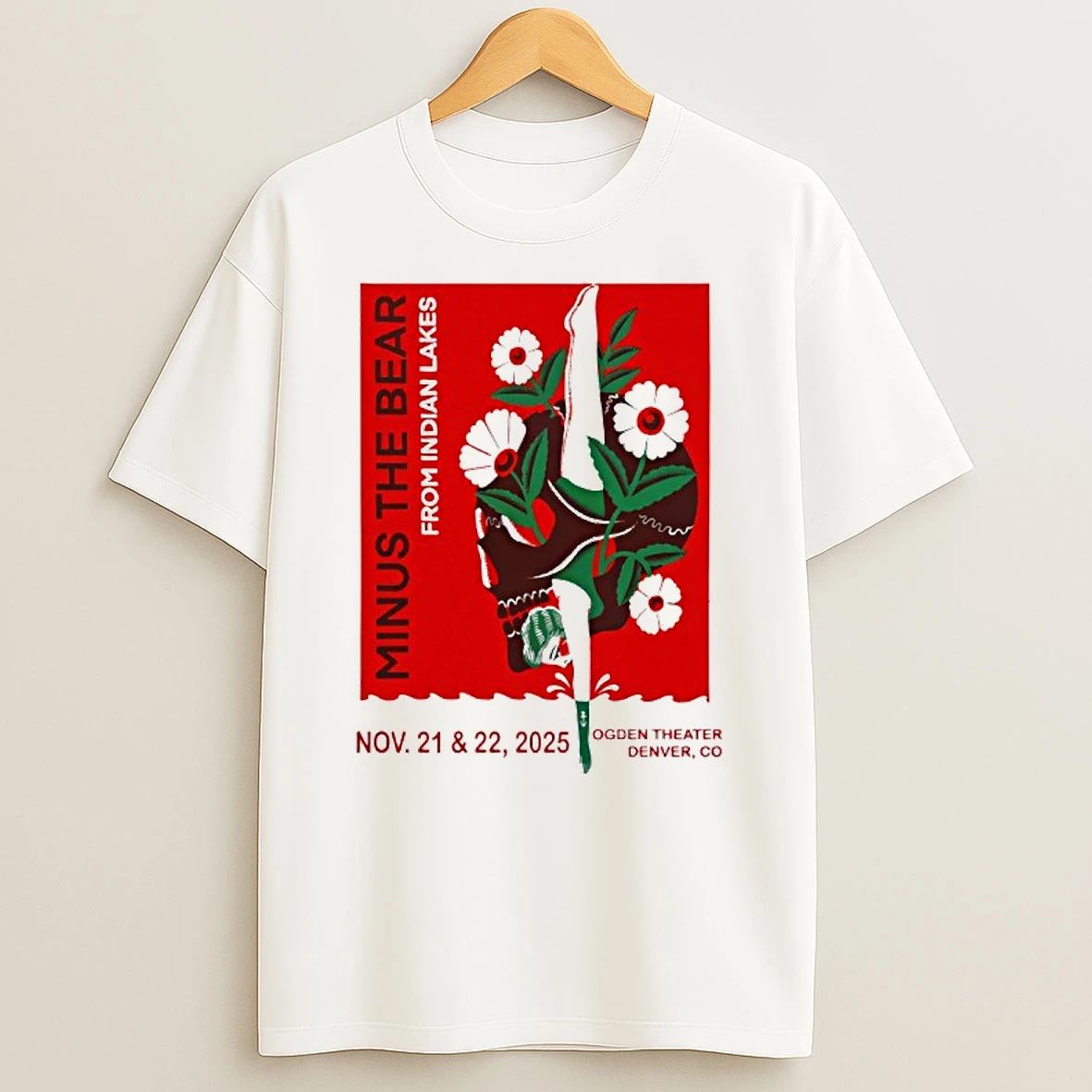 Minus The Bear Nov 21st 22nd 2025 In Denver Co Shirts